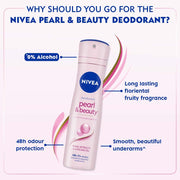 NIVEA Deodorant, Pearl & Beauty, Women, 150ml