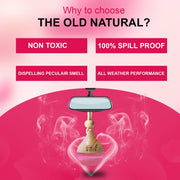 The Old Natural Snif Car Perfume With Essential Oils | Car Perfume Diffuser with 15ml Refill Pack | Car Fresheners Long Lasting | Car Air Freshener (Pack Of 1, 20ml) (Plum Rose)