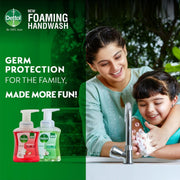 Dettol Foaming Handwash Pump + Refill Combo, Strawberry (250ml + 700ml) | Rich Foam | Moisturizing Hand Wash | Soft on Hands