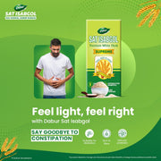Dabur Sat Isabgol (Psyllium Husk) - 90g | Rich in Fiber | Provides Effective Relief from Constipation & Bloating | Promotes Bowel Health | Non-Habit Forming | 100% Ayurvedic
