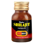 Dabur Shilajit Ayurvedic Capsules - 30 capsules | Pure Shilajit with Antifatigue and Anti Inflammatory Benefits | For Vigour, Strength and Ayuvedic Health | Immunity Booster