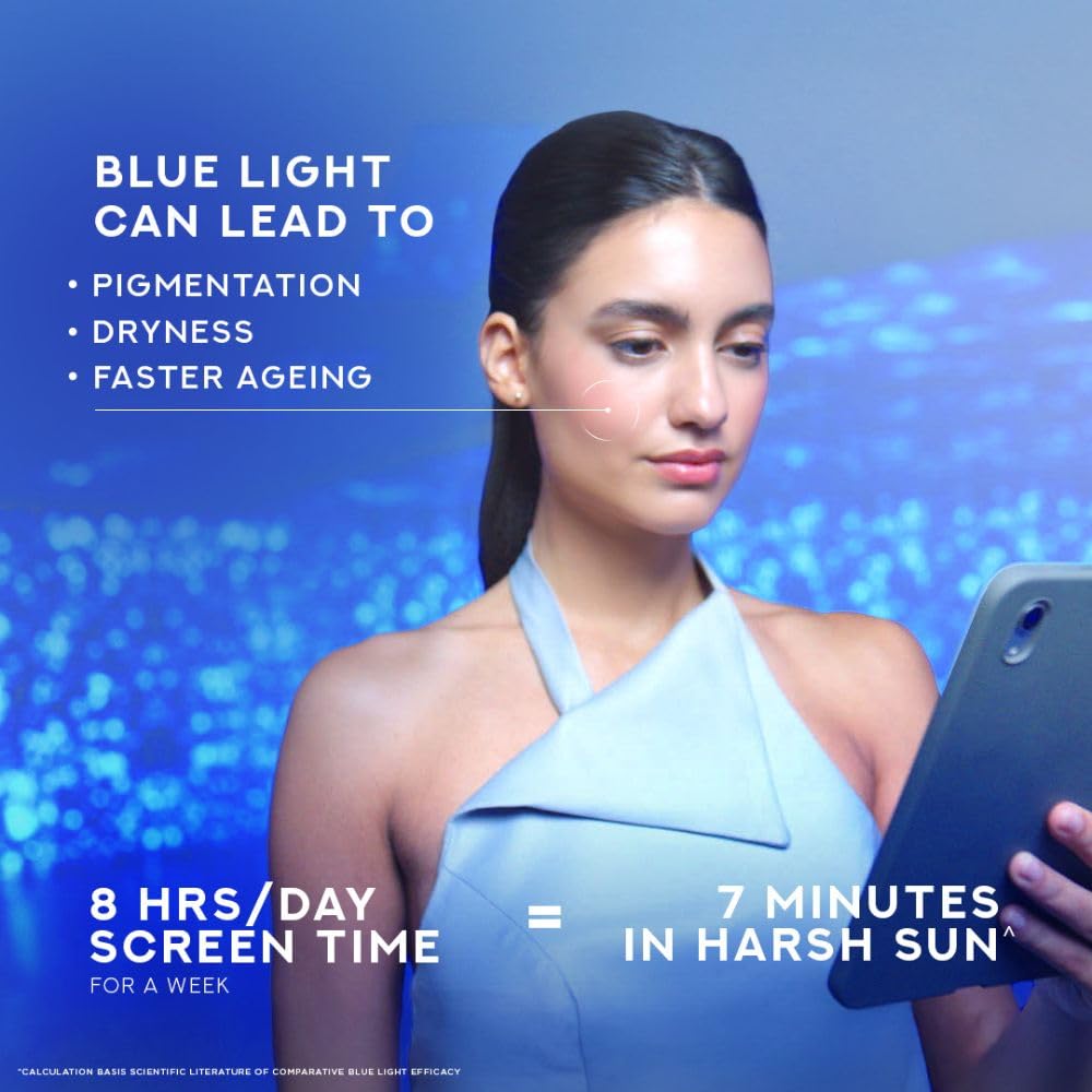 POND'S Anti-Blue Light UV Miracle | Tinted SPF 50 PA ++++ & DPF - Digital Protection Factor| Ultimate Skin Protection, 50g