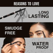 INSIGHT Smudge Free Eyebrow Pencil with Spoolie | Matte Finish | Long Lasting & Waterproof | For Indian Skin Tones | 0.5gm | Shade: Brown