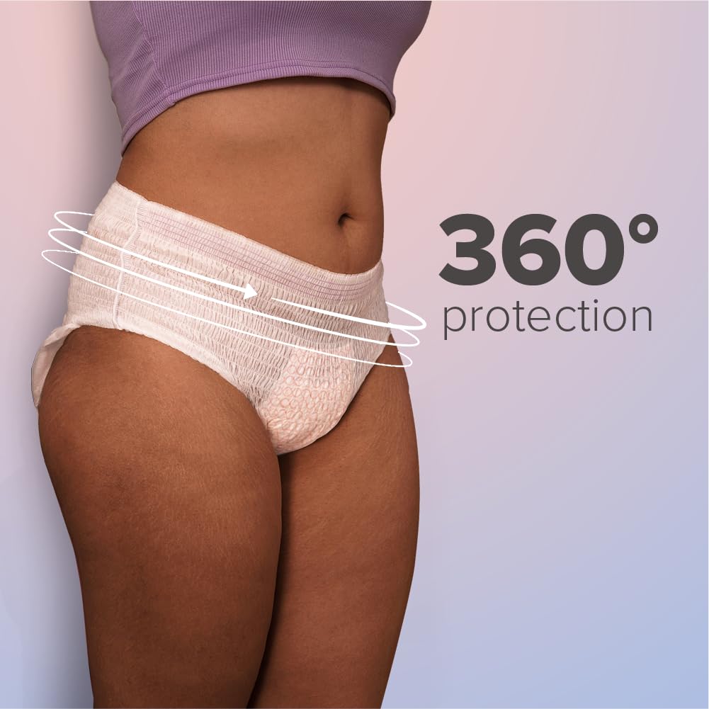 Nua Overnight Period Panties for Women | 360 degree coverage | For Heavy Flow | Unscented | 5 Disposable Period Panties | Extra Large | Upto 0% Leakage (Pack of 2)