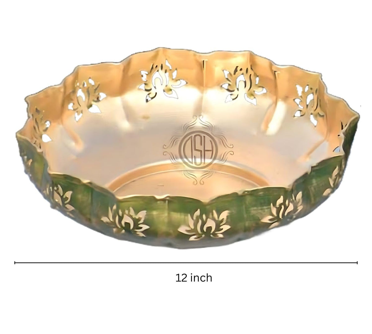 DSH Urli Bowl Traditional Decorative Beautiful Handcrafted Flowers Tea Light Decoration Urli Bowl for Diwali/Home Deco.Ration.. (kamalG -13K)
