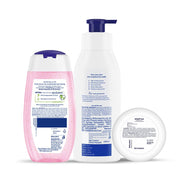 NIVEA Complete Summer Regime Kit-Soft 300ml Moisturizing Cream, Aloe Hydration 400ml Body Lotion & Water Lily Flower 250ml refreshing Shower Gel