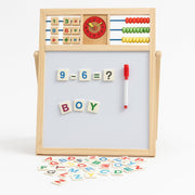 Toy Imagine Wooden 2 in 1 White Board & Black Board for Kids