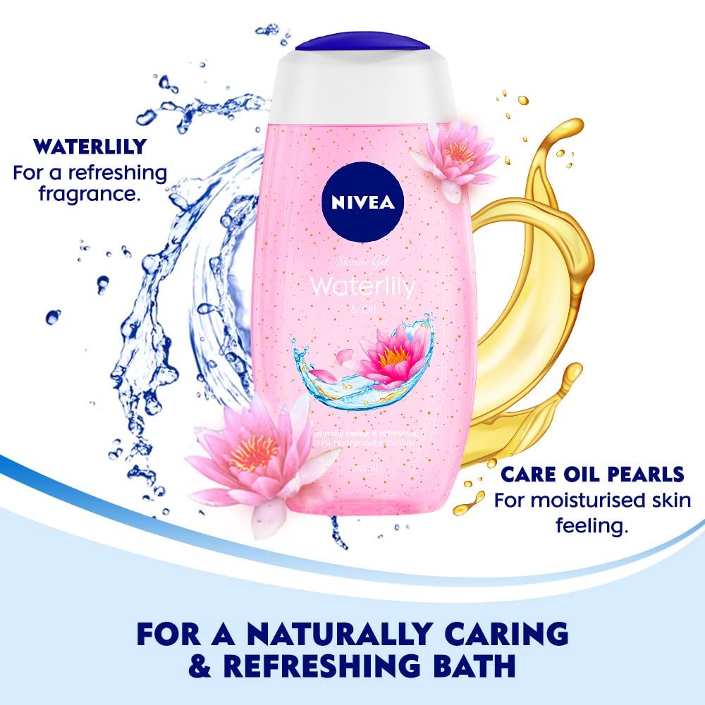 NIVEA Complete Summer Regime Kit-Soft 300ml Moisturizing Cream, Aloe Hydration 400ml Body Lotion & Water Lily Flower 250ml refreshing Shower Gel