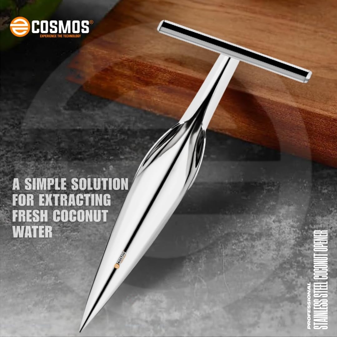 E-COSMOS® Stainless Steel Coconut Opener Tool, Coconut Driller, Coconut Opener Machine, Coconut Opener Knife, Coconut Water Opener
