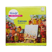 Fevicryl Canvas Painting Kit, All-Inclusive DIY Art Kit with Mini Canvas, Fevicryl Acrylic Colours, Painting Brush and Wooden Easel, Ideal Gift for Students, Beginners and Art Enthusiasts