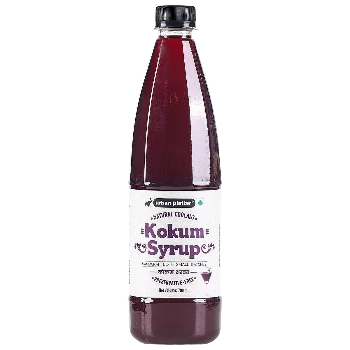 Urban Platter Kokum Syrup, 700ml (Refreshing & Natural body coolant with Cumin/Jeera | Digestive Aid | Additive-Free)