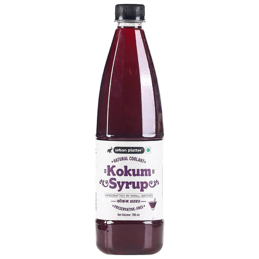 Urban Platter Kokum Syrup, 700ml (Refreshing & Natural body coolant with Cumin/Jeera | Digestive Aid | Additive-Free)