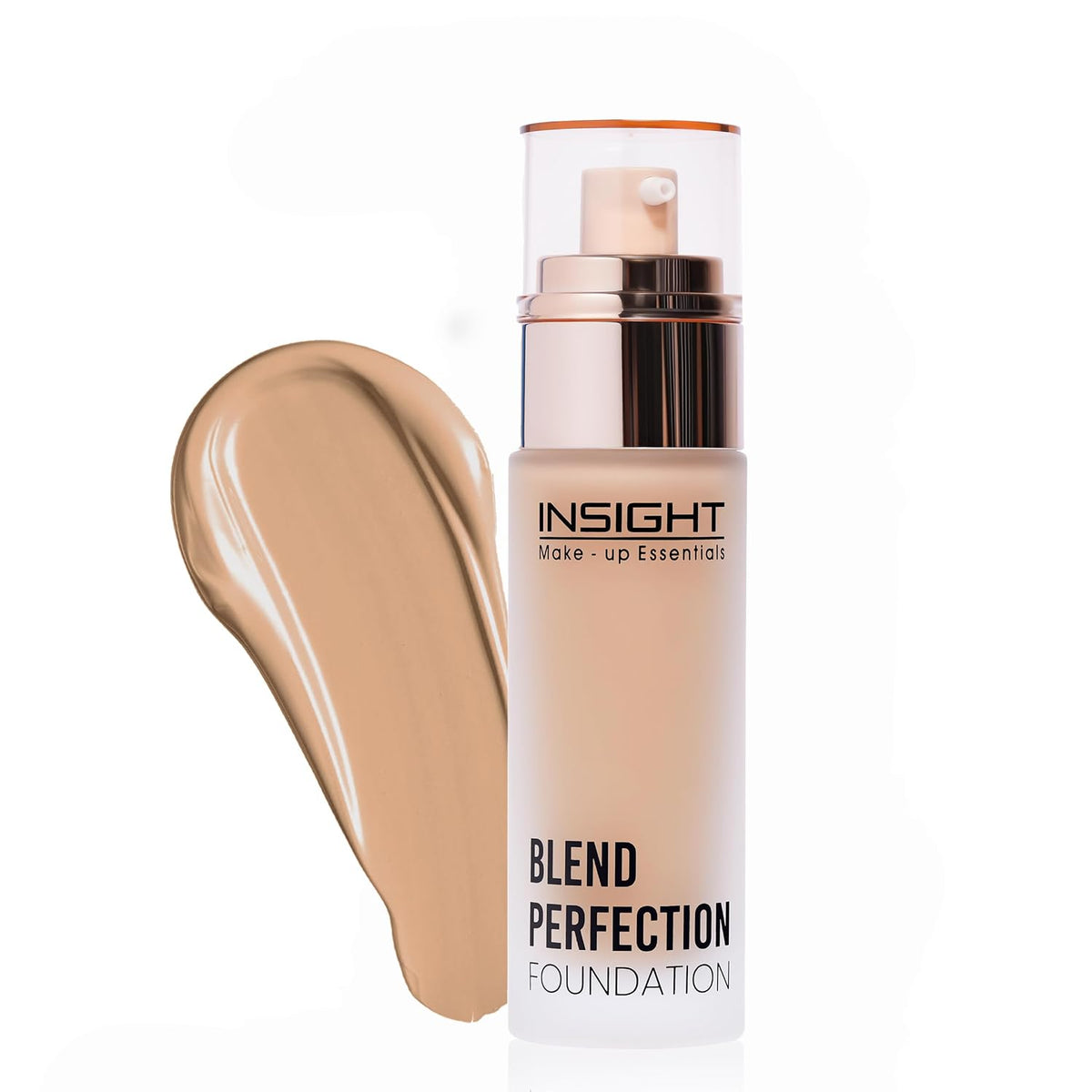 INSIGHT Blend Perfection Foundation - Natural Buff | Natural Radiant Finish | Lightweight & Buildable Coverage | Infused with Cica, Hyaluronic Acid & Vitamin E | Suitable for All Skin Types | 50g