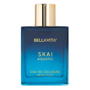 Bella Vita Luxury Skai Aquatic Unisex Eau De Cologne Liquid With Bergamot, Lavender & Patchouli|Premium, Long Lasting Woody Fragrance For Men & Women, 100 Ml
