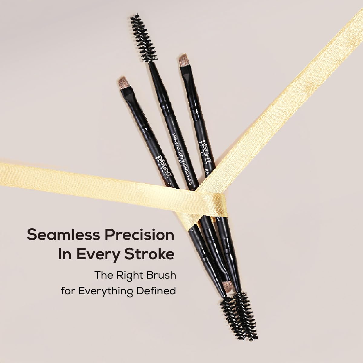 INSIGHT Flat Eyeliner & Mascara Brush IE 045 | Flat tip liner brush, precise eye applicator - 1N