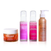 Suroskie K Beauty Combo (Pack of 4) | Rose Instant Face Scrub (50ml) + Rose Petals Melt Cleanser (120ml) + Rosanna Face Mask + Glass Skin Moisturizer | for Men & Women