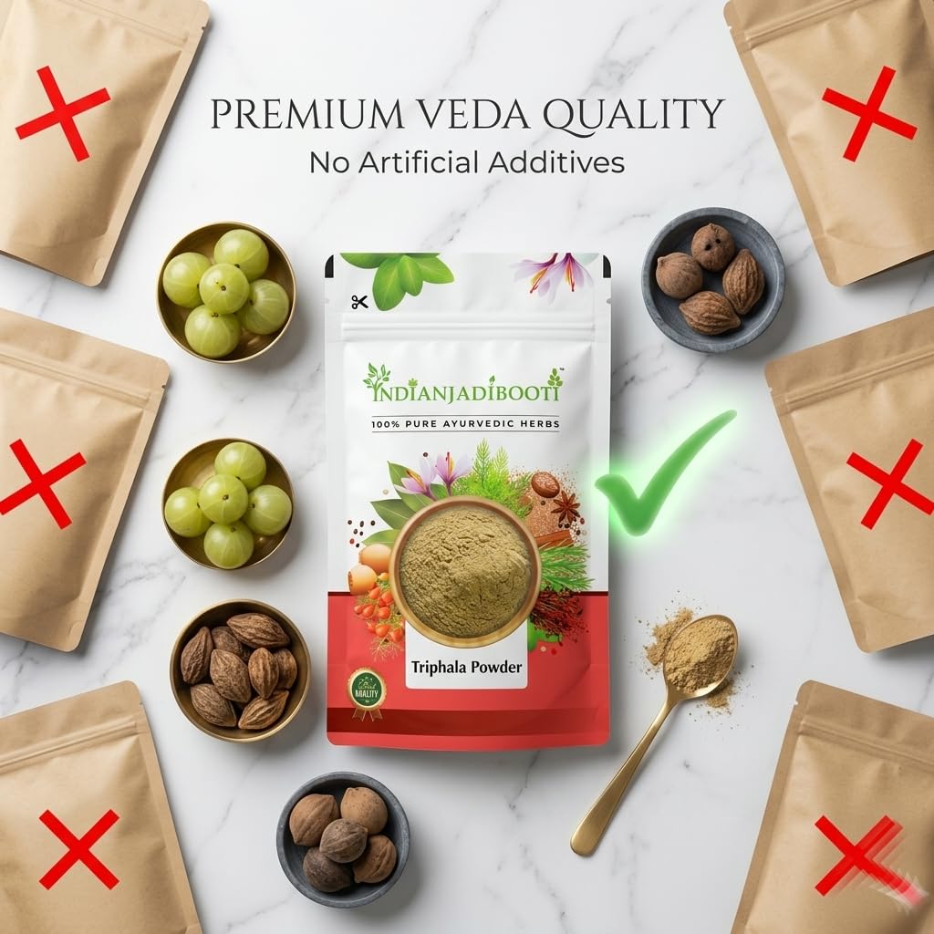 IndianJadiBooti Pure Triphala Powder | Digestive Wellness & Detox (250g)