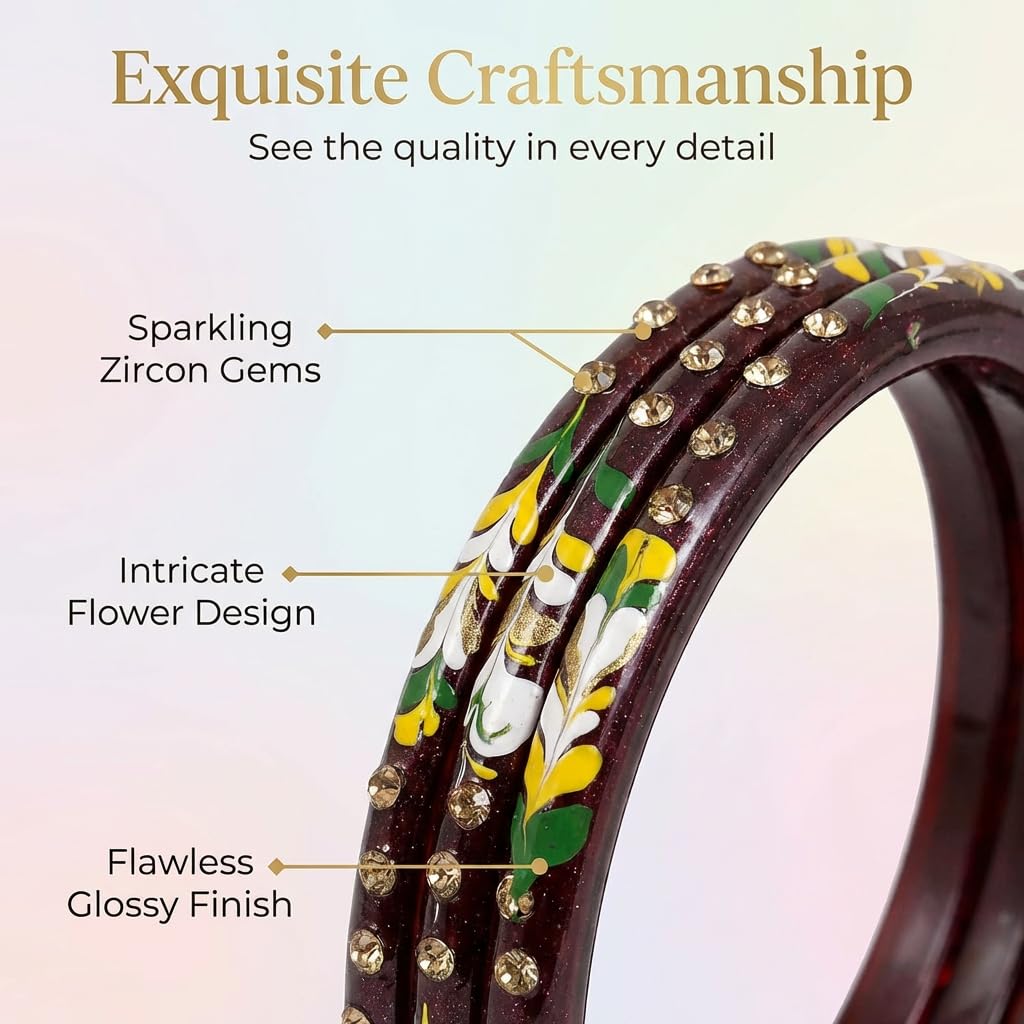 NMII Bangle Set for Women (Multi-Colour)