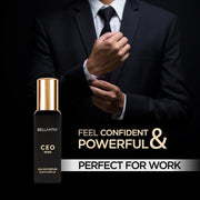 Bella Vita Luxury CEO Man Eau De Parfum Perfume with Lemon, Lavender, Tonka, Mandarin & Vetiver|Premium, Long Lasting Woody Fragrance for Men, 20 ML