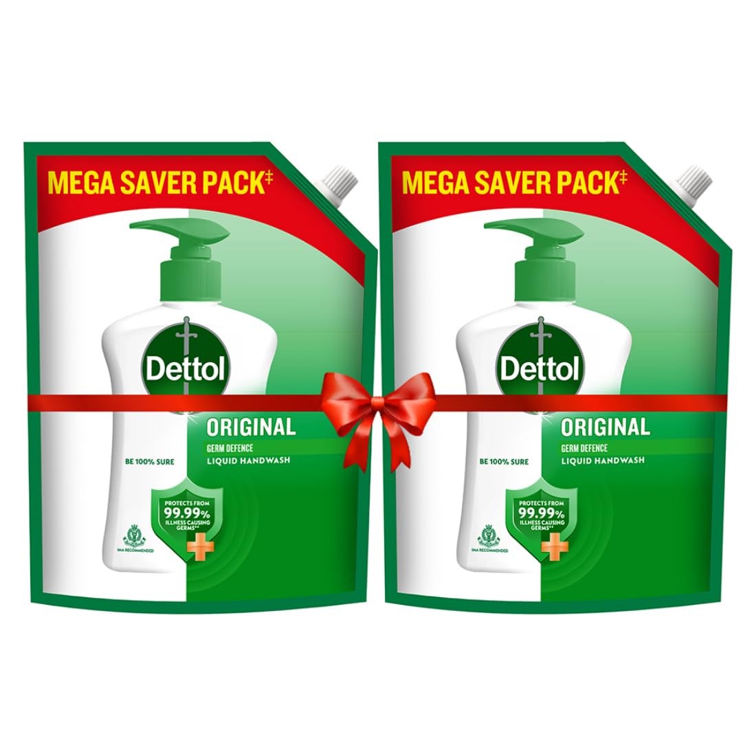 Dettol Liquid Handwash Refill - Original Hand Wash- 1350ml, Pack of 2