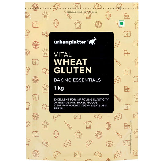 Urban Platter Vital Wheat Gluten, 1Kg (High-Protein Baking Essential | Key Ingredient for Seitan | Adds Elasticity & Structure | Ideal for Breads)