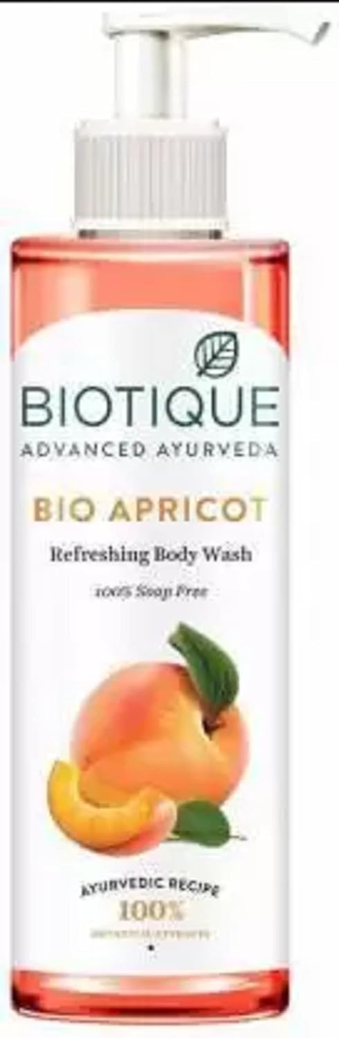 BIOTIQUE BIO_ APRICOT_ BODY_WASH 200ML pack of 2 (2 x 200 ml)