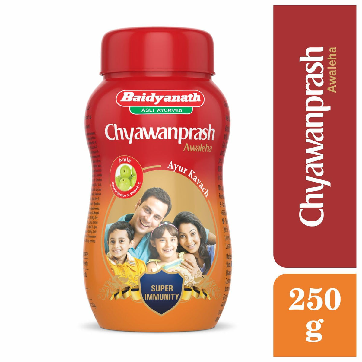 Baidyanath Asli Ayurved Chyawanprash Avaleha - 250 gm | Ayurvedic, Natural | All Age Groups | Builds Overall Health | With Goodness of 42+ Ayurvedic Herbs