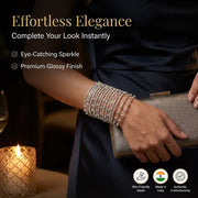 NMII Stylish Glossy Bangle & Bracelet Set for Women & Girls