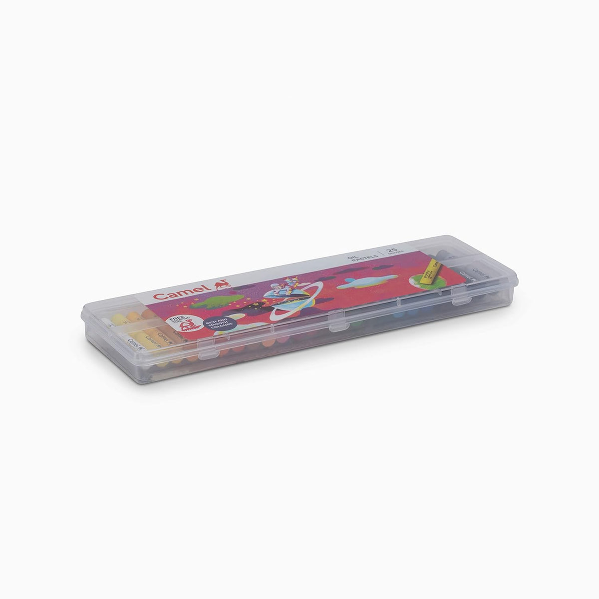Camel Student Water Color Tube - 5ml Tubes, 18 Shades Oil Pastel with Reusable Plastic Box - 25 Shades