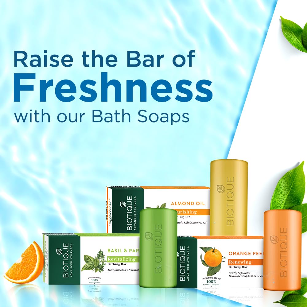 BIOTIQUE Bathing, Celebration Pack With 10 Refreshing & Nourishing Soap (10 x 150 g)