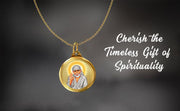 DIVINITI 24K Gold Plated Double-Sided Religious Pendant with Premium Gift Box, Spiritual Locket for Men & Women, Devotional Jewellery for Gifting & Everyday Wear | Sai Baba & Om