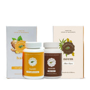 Ayurvedant Neem & Turmeric Tablets Combo Pack | 60 Tablets Each | Herbal Daily Detox & Immunity Support |From The House Of Baidyanath.