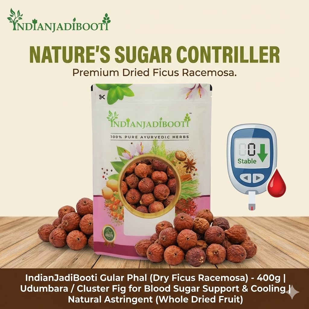 IndianJadiBooti Gular Phal (Rich in antioxidants & Nutrients) | Ficus racemosa | Cluster Fig | Udumbara, 250 Grams | Pack Of 2