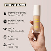 INSIGHT Professional HD Foundation - LN13 | Sheer to Medium Coverage | Long Lasting Upto 20 Hours | Lightweight, Blendable Formula | Enriched with Vitamin E, Squalene & Vitamin B5-30 ml (Pack of 2)