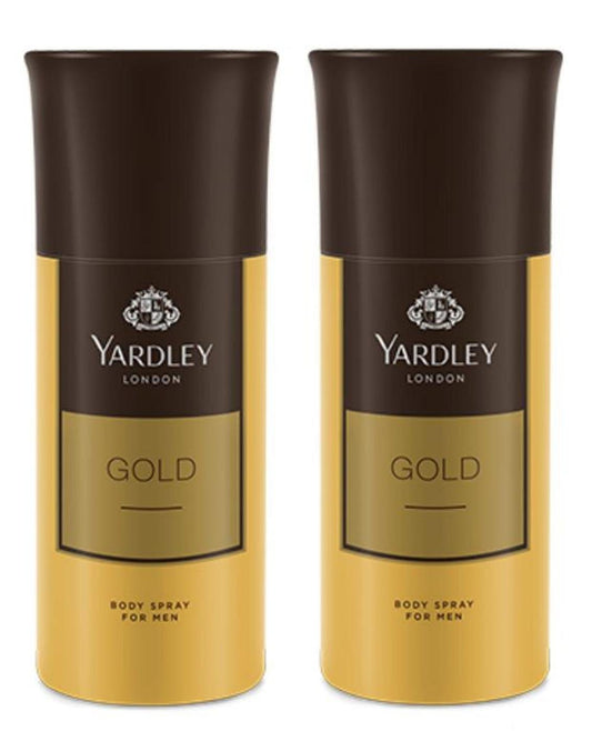 Yardley London Gold Deodorant Spray For Men 150-Ml (Pack Of 2)