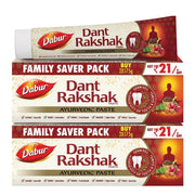 Dabur Dant Rakshak Ayurvedic Toothpaste - 700g (175g x 4) | With Goodness Of 32 Ayurvedic Herbs | Prevents & Calms Gum Pain | Kills Germs | Complete Family Toothpaste | No Added Fluorides & Parabens