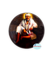SHINDE EXPORTS shirdi saibaba Fridge Magnets chumbak for Kitchen (Round)