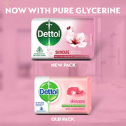 Dettol Skincare Germ Protection Bathing Soap bar, 75gm (Pack of 4)