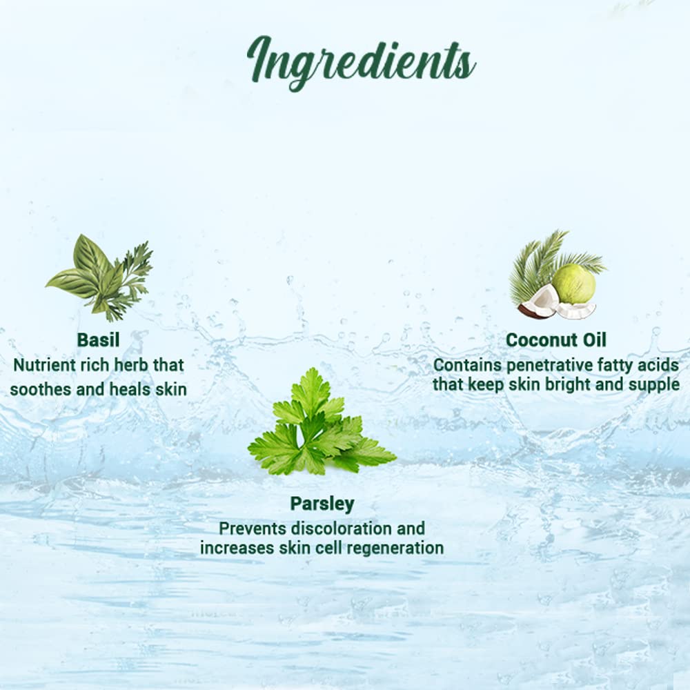 Biotique Basil & Parsley Revitalizing Bathing Bar| Ayurvedic and Organically Pure| Maintains Skin’s Natural pH |100% Botanical Extracts| Suitable for All Skin Types | 75gm