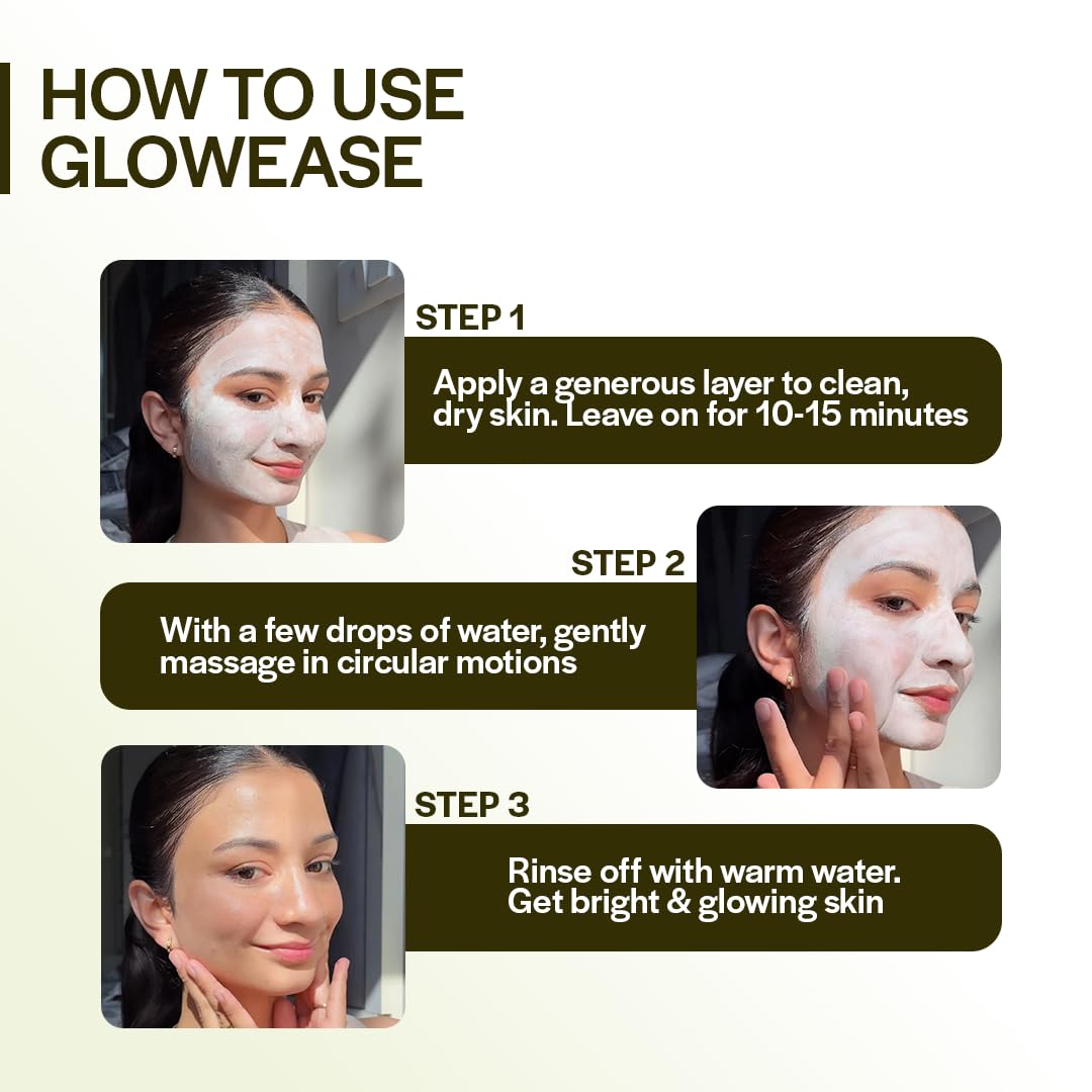 Suroskie Glowease 2-In-1 Cleanser & Mask 100 Ml | Aloe Vera & Kaolin Clay | Deep Cleansing Face Wash For Hydrated, Glowing & Brighten Skin | Korean Skincare Product For Sagging & Dullness Men & Women