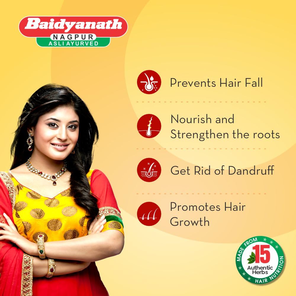 Baidyanath Asli Ayurved Mahabhringraj Oil | Ayurvedic Hair Oil - 200 Ml