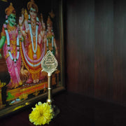 Aalayam Selveer Metal Lord Murugan Vel With Stand 5.5 Inches Brass Gold Colour 1 Piece,Religious