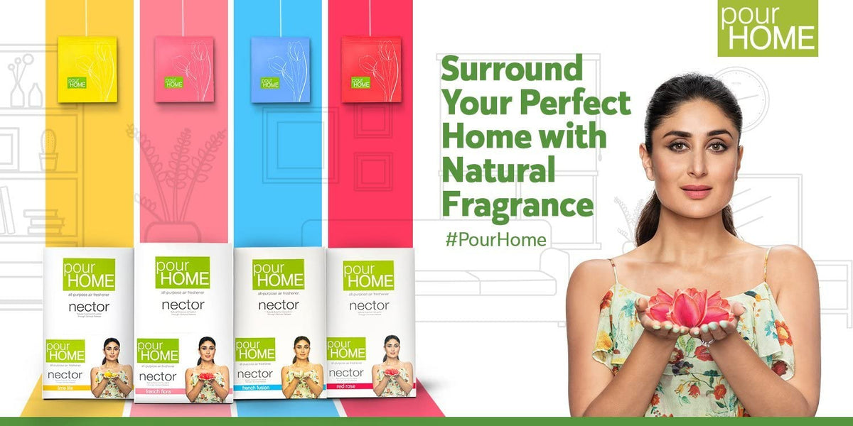 Pour Home Power Pocket, Air Freshener - Bathroom and Toilet, Lasts 30 days - Pack of 6
