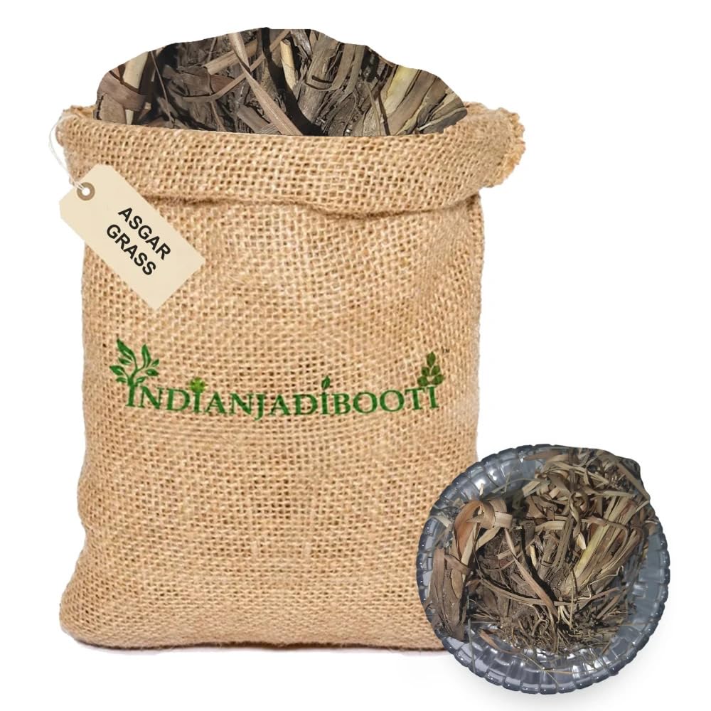 IndianJadiBooti Pure Asgar Ghas | Traditional Ayurvedic Botanical for Herbal Decoctions, Systemic Balance & Holistic Wellness (50 Grams)