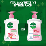 Dettol Liquid Handwash Dispenser Bottle Pump - Skincare Moisturizing Hand Wash (Pack of 3 - 200 ml each) | pH Balanced | 10x Better Germ Protection