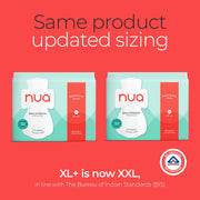 Nua Complete Comfort Sanitary Pads for Women XXL | Pack of 30 | Heavy Flow Pads | Super Saver | Zero Irritation Promise | Comfortable All-Day Protection | Ultra-Thin | Super Absorbent | No rashes | 50% Wider Back | 100% Toxic-Free, Dermatologically Tested | Essentials Pack
