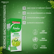 Baidyanath Amla Juice|Pitta-Balancing, Immune-Boosting Juice For Cough, Cold & Seasonal Illnesses|Antioxidant & Vitamin C Rich|Cold-Pressed|Supports Weight Management|1000 Ml
