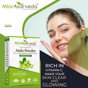 Attar Ayurveda Pure Amla Powder For Hair Growth | 100% Natural, No Preservatives (500 Gram)