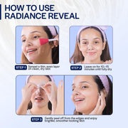 Suroskie Radiance Reveal Peel Off Mask 75G | Honey, Milk Protein & Collagen | Hydration, Brightening, Instant Glow & Plumped | Korean Inspired Skin Care| Peel Off Face Mask For Men & Women