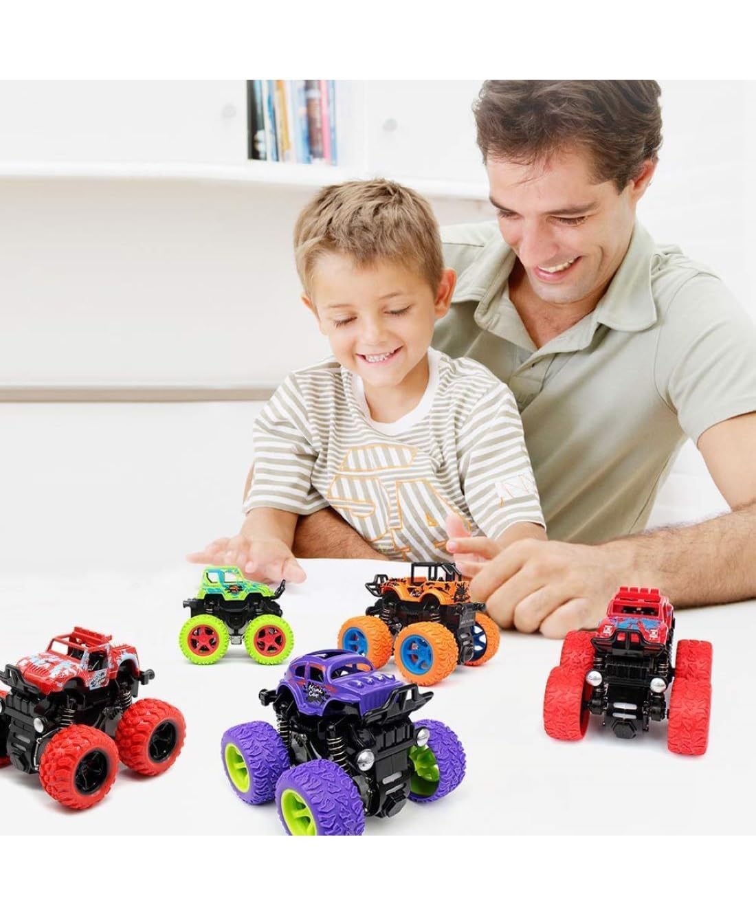 Toy Imagine 360° Stunt Monster Trucks for Kids, Push & Go